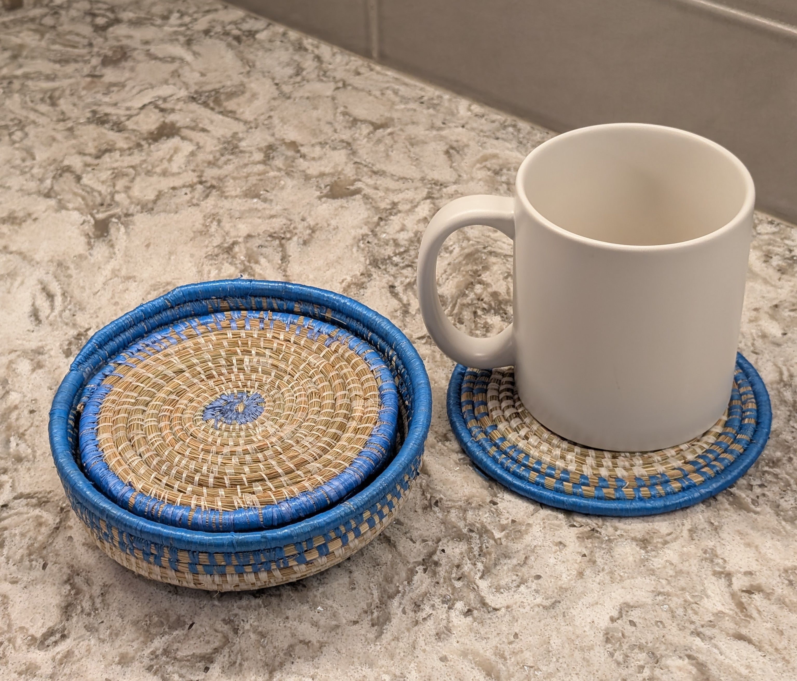 Ugandan Handwoven Coaster Sets