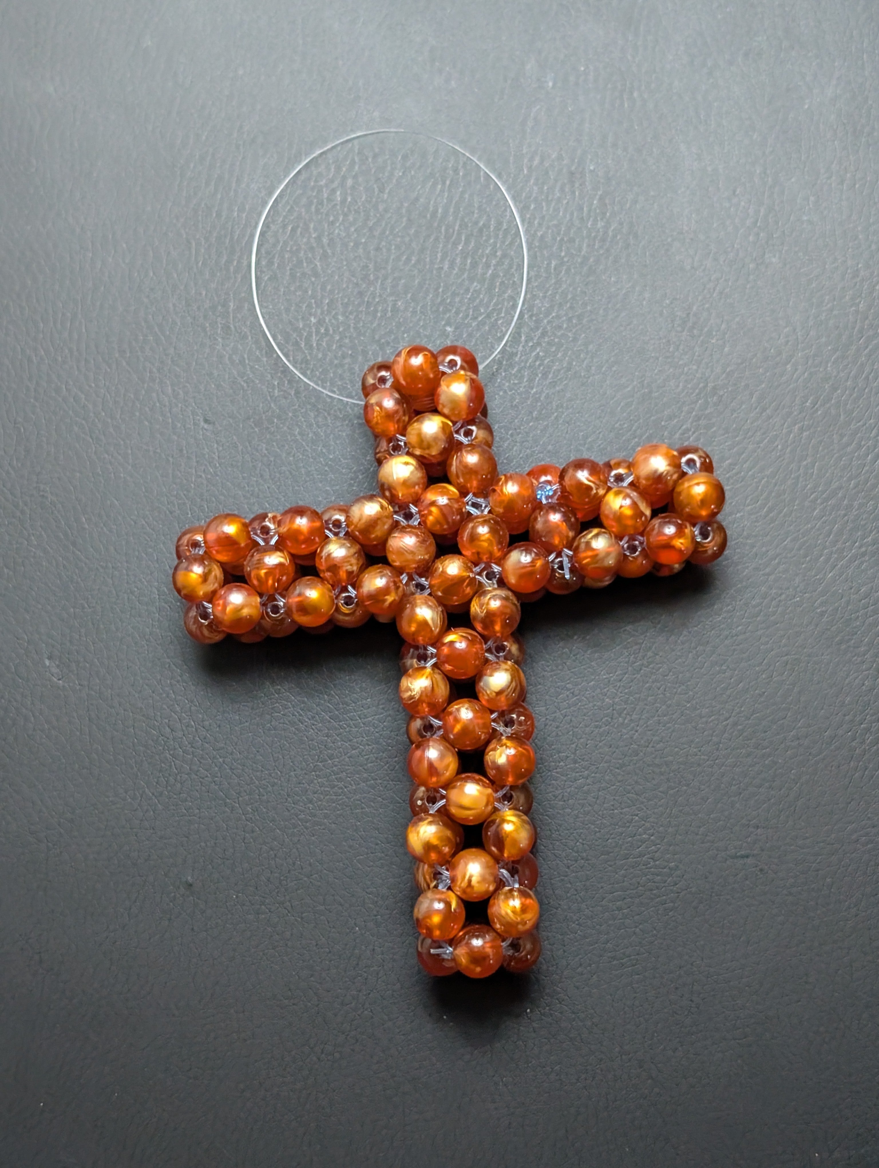 Handmade Beaded Crosses and Ornaments