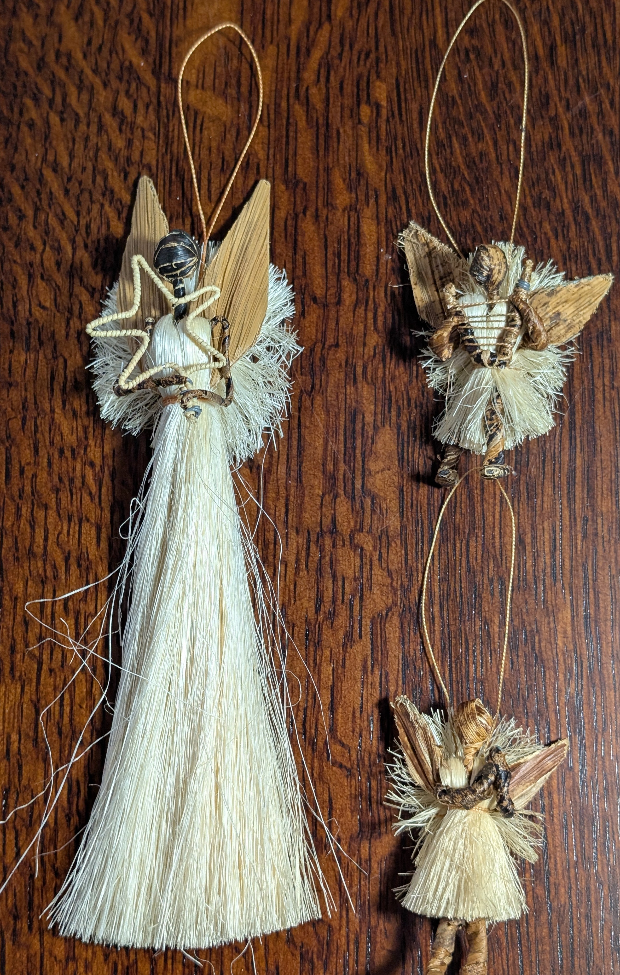 Ugandan Natural Fiber Angel Ornament