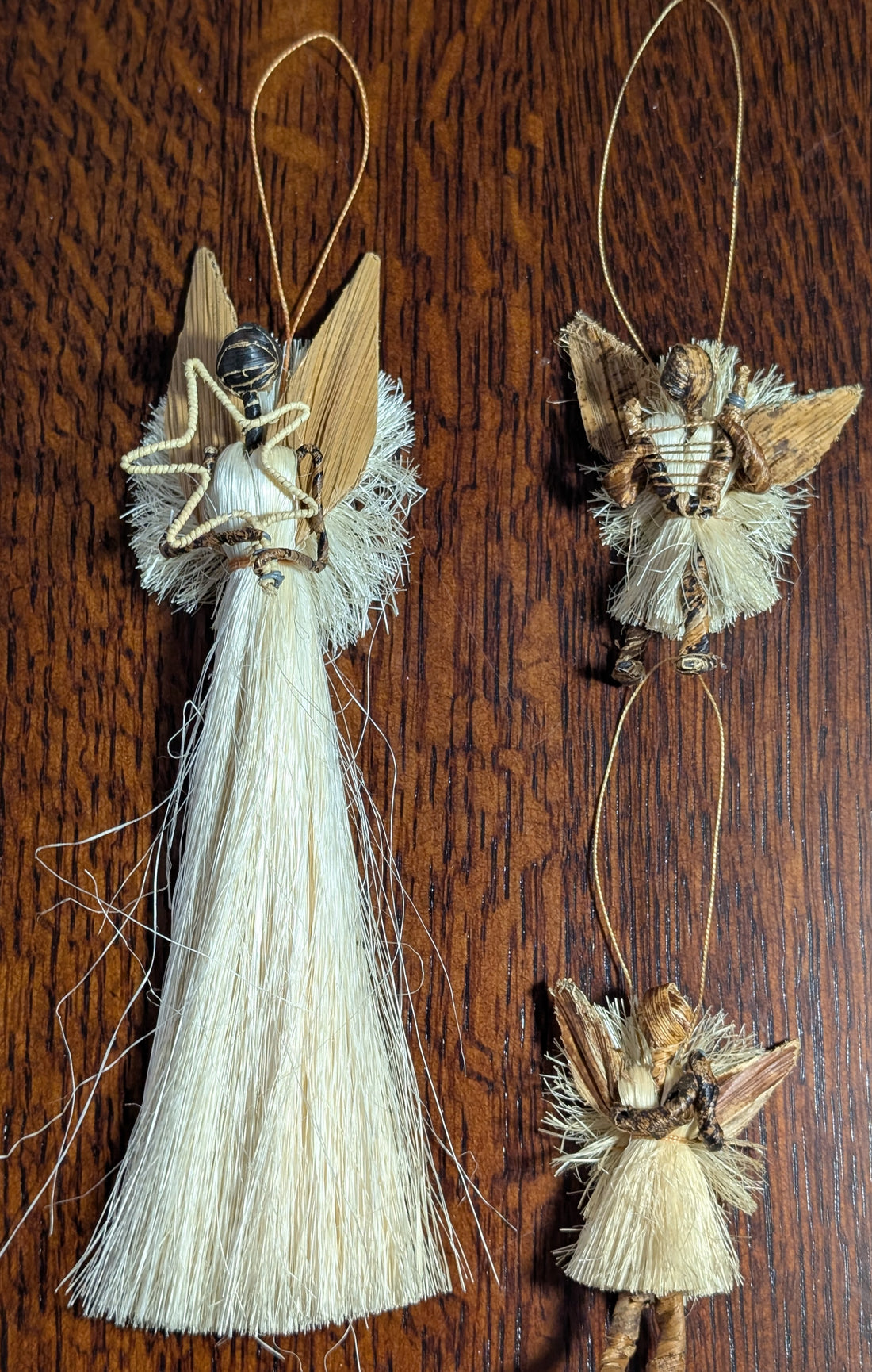 Ugandan Natural Fiber Angel Ornament