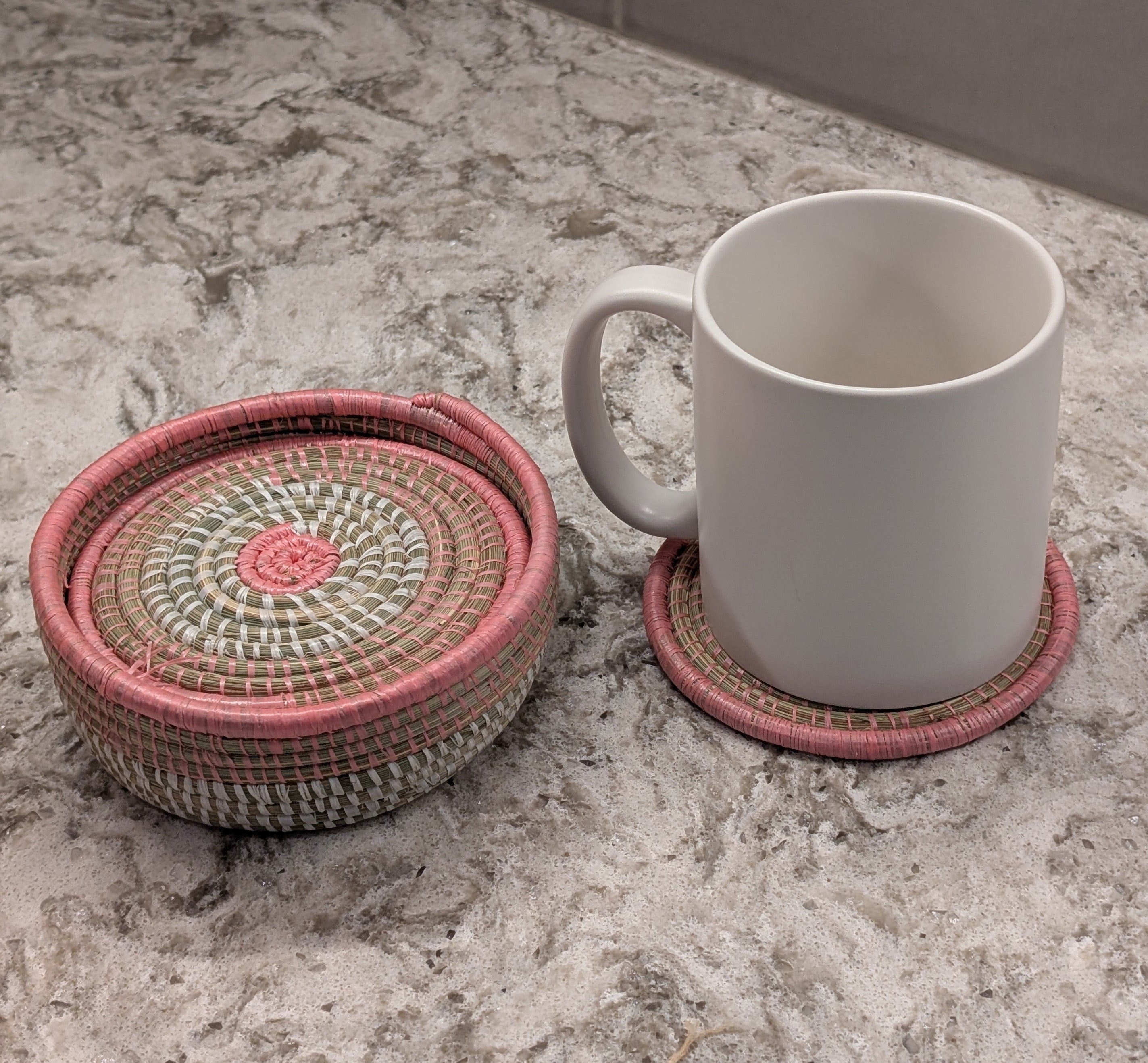 Ugandan Handwoven Coaster Sets