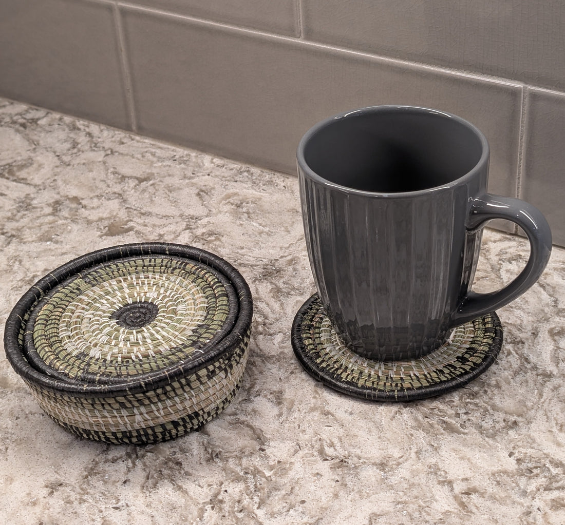 Ugandan Handwoven Coaster Sets