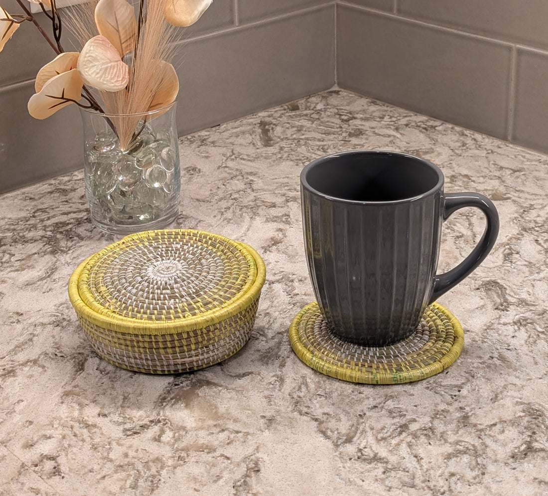 Ugandan Handwoven Coaster Sets