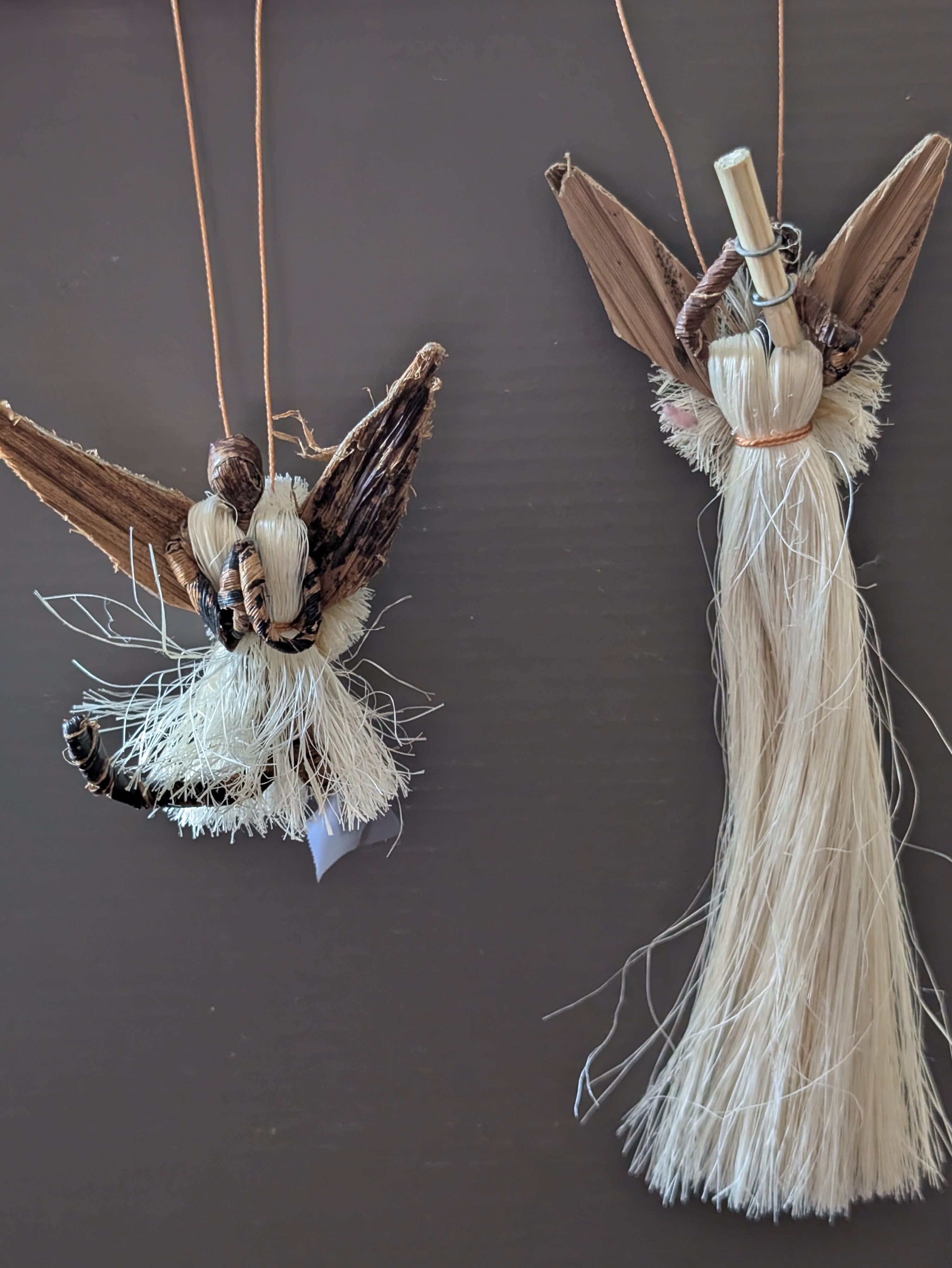 Ugandan Natural Fiber Angel Ornament